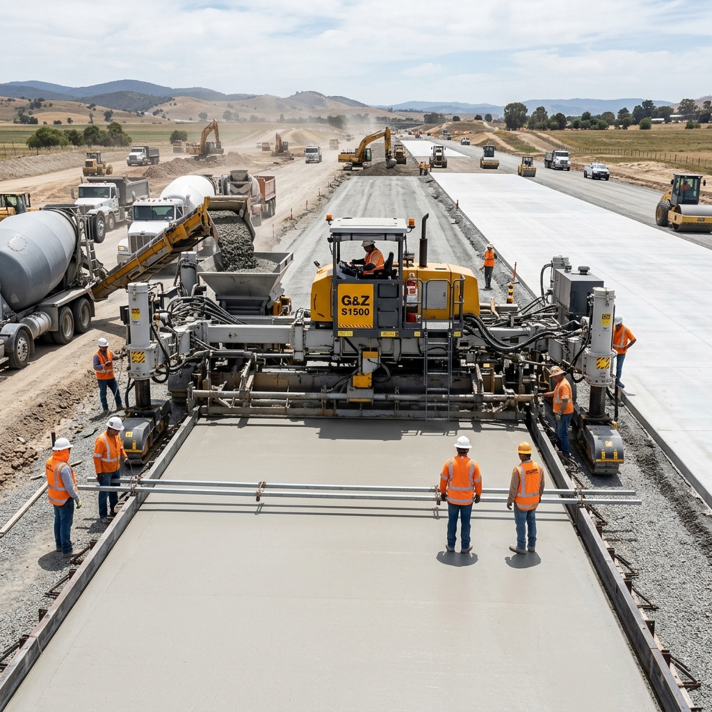 Concrete Road Construction in Ahilyanagar